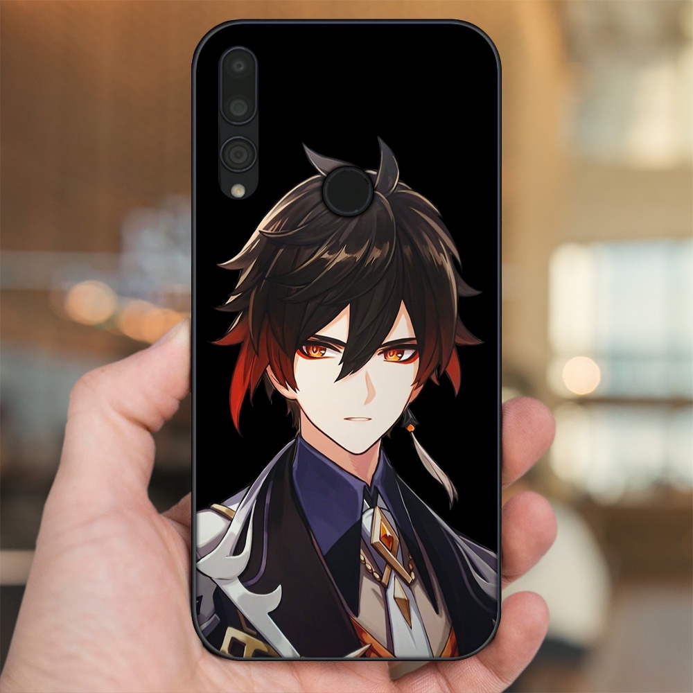 Ốp lưng Huawei Y9 Prime 2019 viền đen in hình Zhongli Genshin Impact
