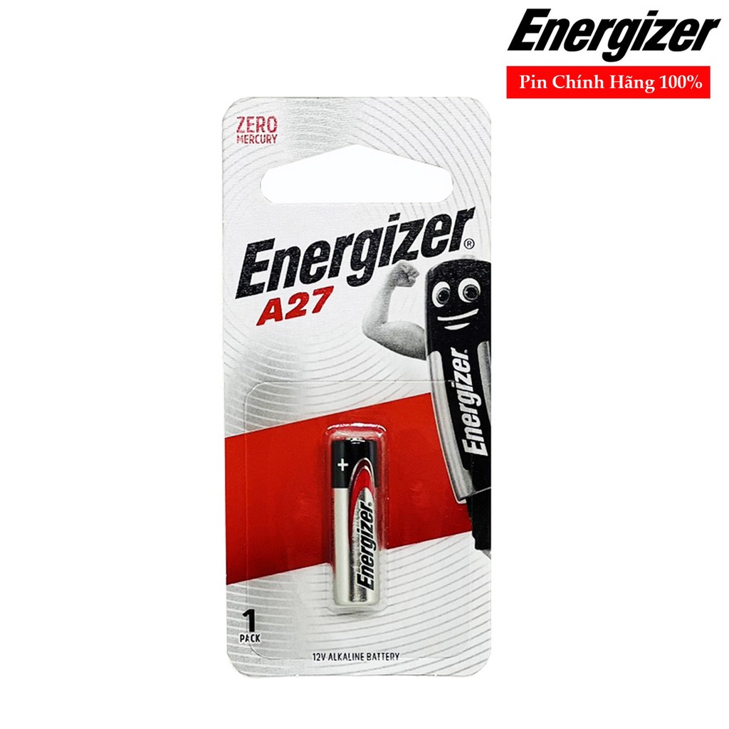 Pin Energizer A27  12V cho remote cửa cuốn,  chuông cửa, thiết bị cảm ứng, chuông báo động