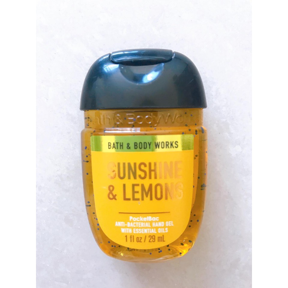 ( HÀNG CÓ SẴN) Gel Rửa Tay Khô Bath &amp; Body Works PocketBac Sanitizers Sunshine &amp; Lemons