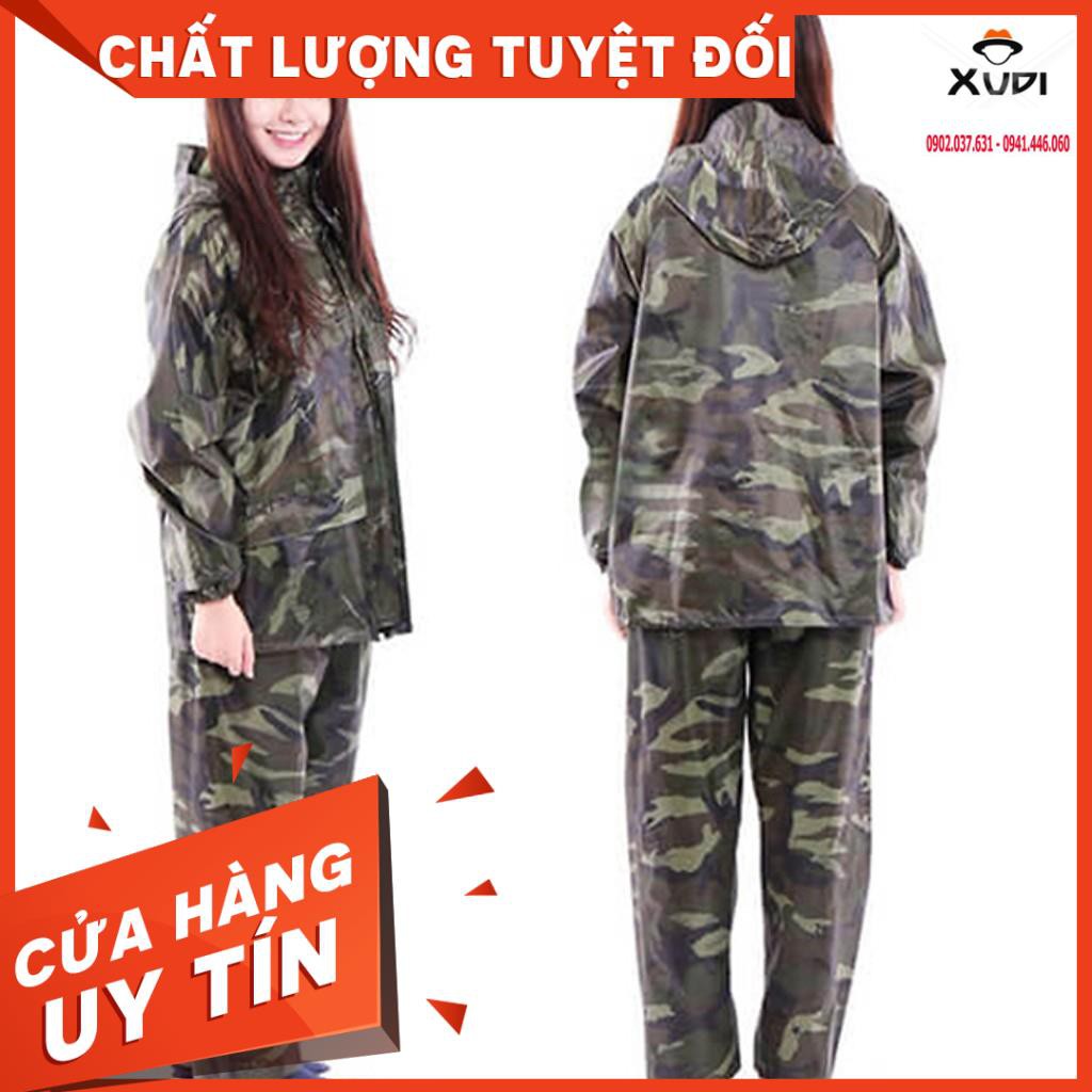 Bộ Áo Mưa Vải Dù Cao Cấp 2 Lớp Size XXL Chống Thấm