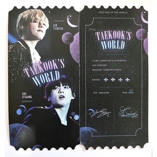 Ticket taekook bts kim tuyến- mua 5 tặng 1