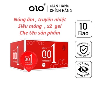 Bao cao su olo đỏ Passionate Factor siêu mỏng, nhiều gel bôi trơn, truyền nhiệt tốt kéo dài thời gian- Hộp 10bcs