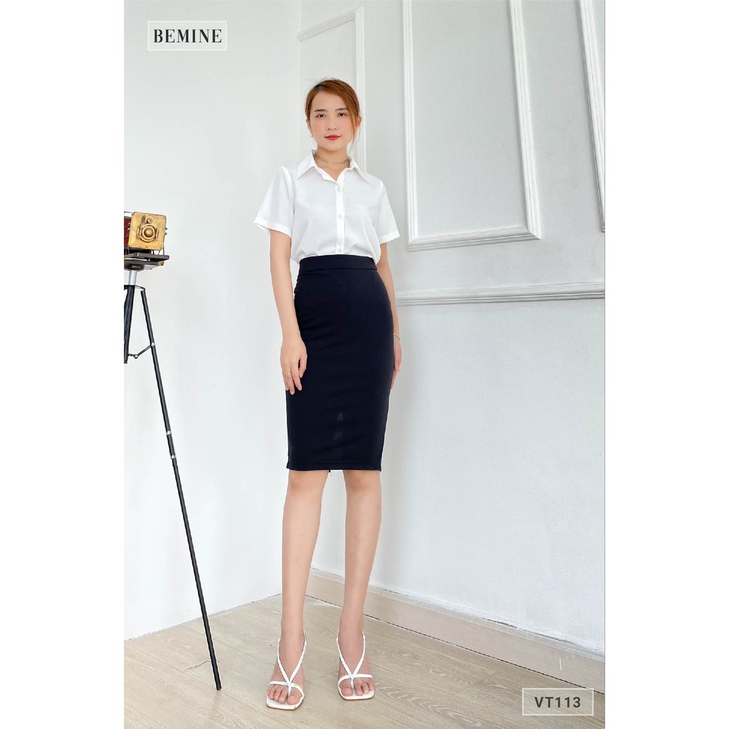 Chân váy bút chì ôm BEMINE VT113ĐEN | BigBuy360 - bigbuy360.vn