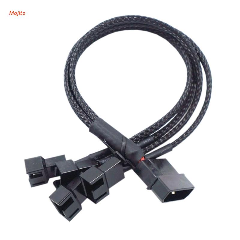 Bộ Chuyển Đổi Nguồn IDE Molex Sang 4 Cổng 3Pin/4Pin Mojito 27cm Cho PC