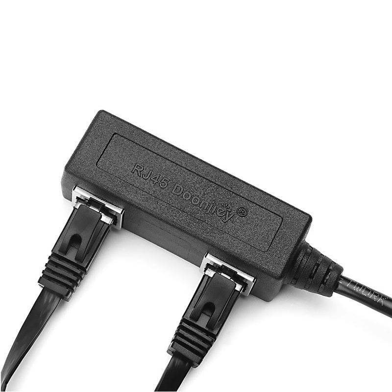Dây cáp chia cổng mạng Lan Rj45 1 Đầu Đực Sang 2 Đầu Cái