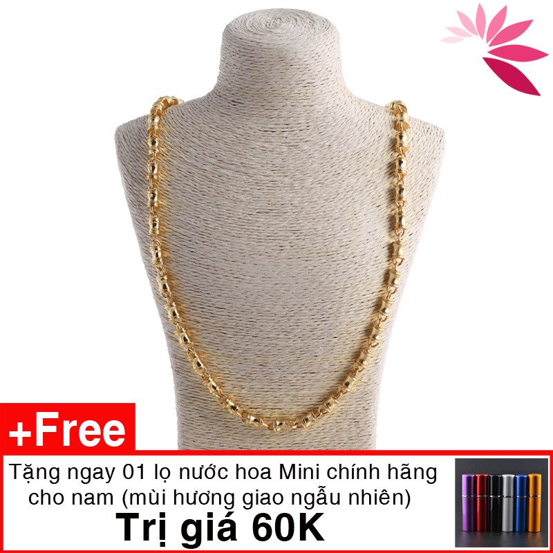 Dây chuyền nam mạ vàng 24k Lion Man tặng kèm nước hoa 60k - MK409