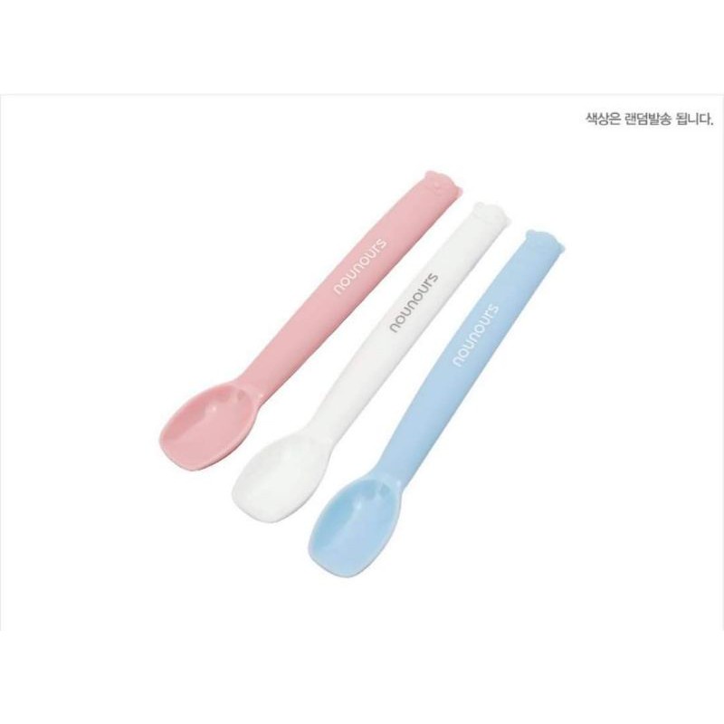 ￼Thìa Silicon NOUNOURS nội địa Hàn/ Muỗng ăn dặm Silicon cho bé từ 4M+