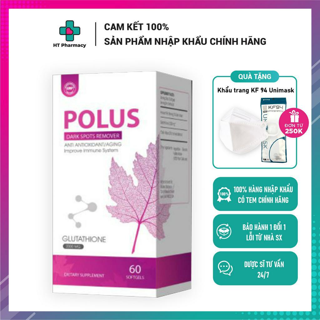 Polus glutathione 1200mg - Viên uống trắng da, chống lão hoá, giải độc gan