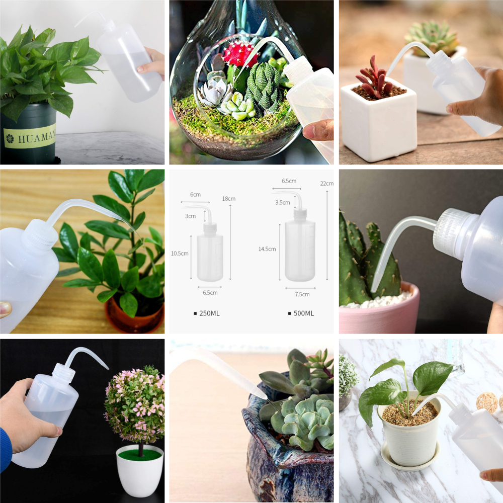 1 Bình Tưới Cây Dạng Bóp Có Vòi Dài Dung Tích 250ML / 500ML