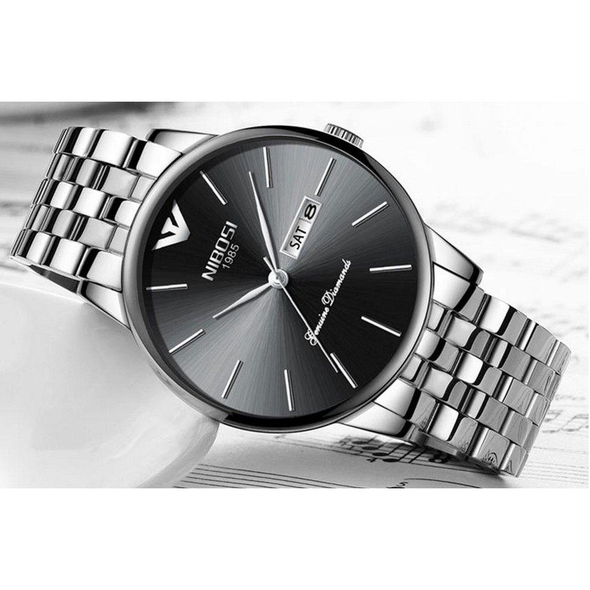 Đồng hồ nam dây thép đặc Nibosi 2332 (fullbox) | BigBuy360 - bigbuy360.vn