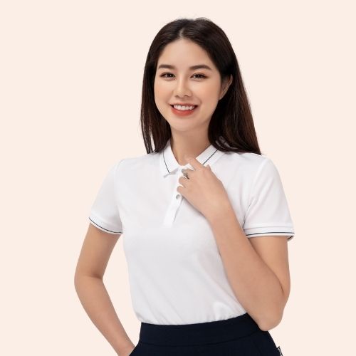 Áo thun polo nữ YODY phông tay ngắn, cổ bẻ vải Cotton,cafe, chuẩn form xuất xịn - APN3890