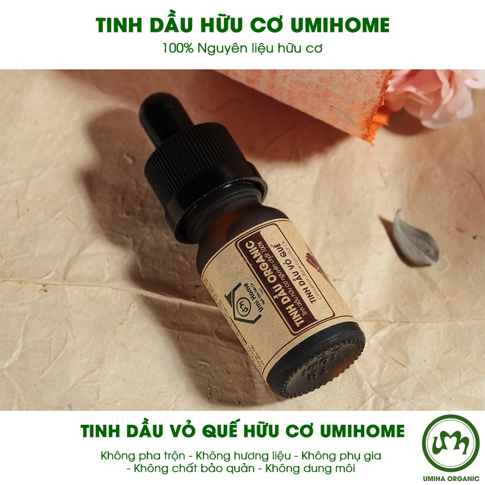 Tinh dầu Quế hữu cơ UMIHA nguyên chất | Cinnamon Essential Oil 100% Organic 10ml