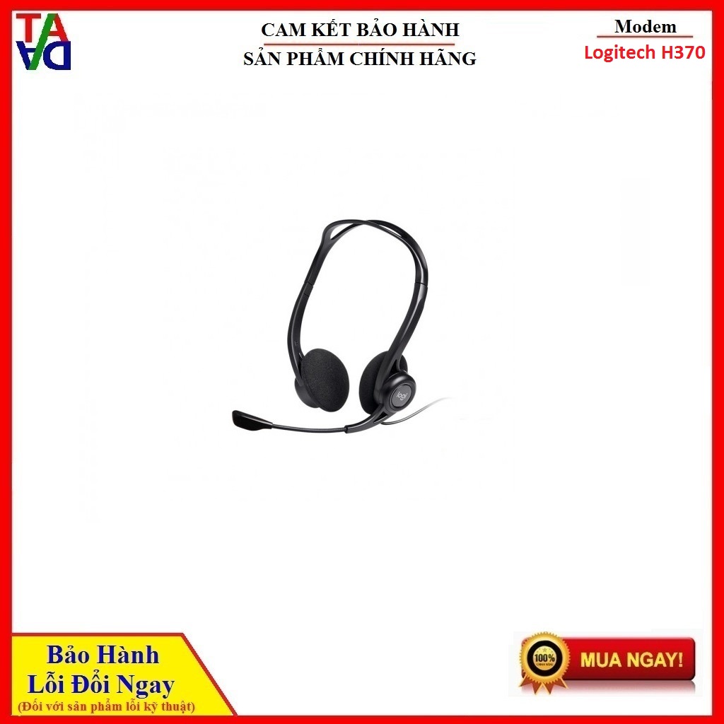 TAI NGHE USB LOGITECH H370 - HÀNG CHÍNH HÃNG - BẢO HÀNH 12 THÁNG