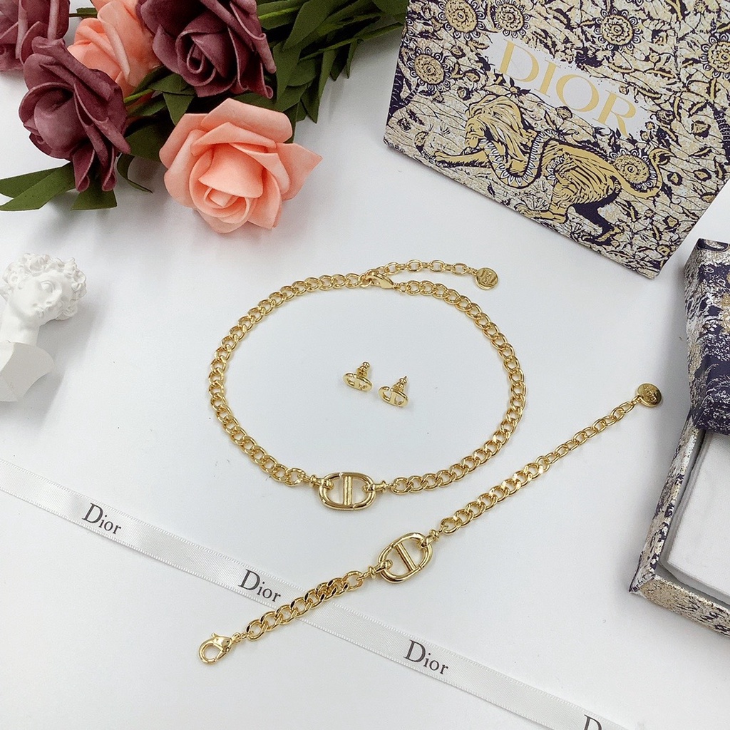 Vòng cổ/Vòng Tay In Chữ Dior Thời Trang Thanh Lịch