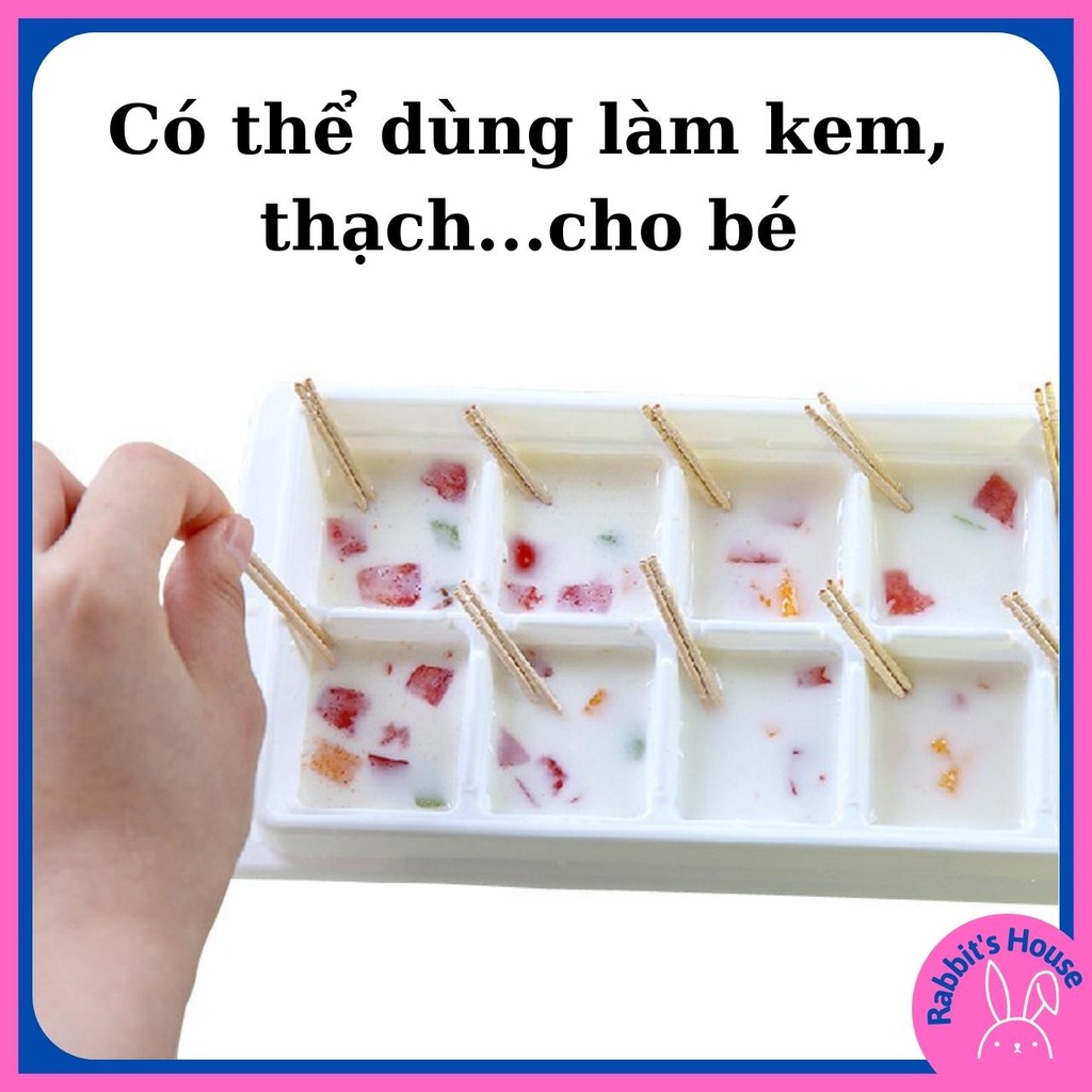 Khay Trữ Đông Đồ Ăn Dặm Của Nhật, Có Nắp Đậy Cho Bé