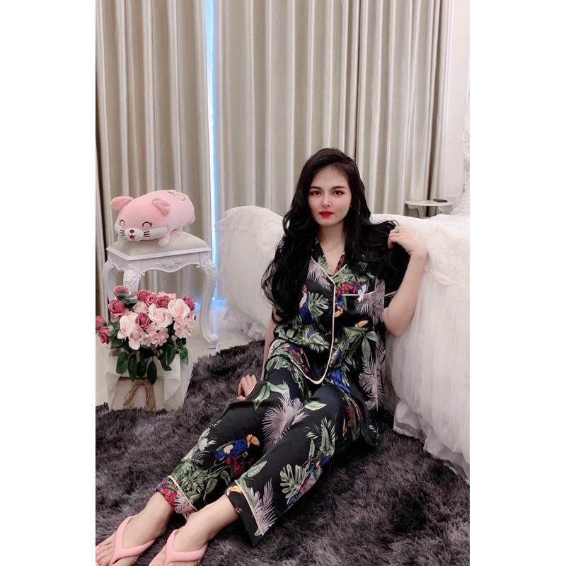 [HOT HOT] Đồ Bộ Pizama Luxury - Đồ Bộ Mặc Nhà Cao Cấp - Bộ Lụa Satin Thái Lan 💥🥰