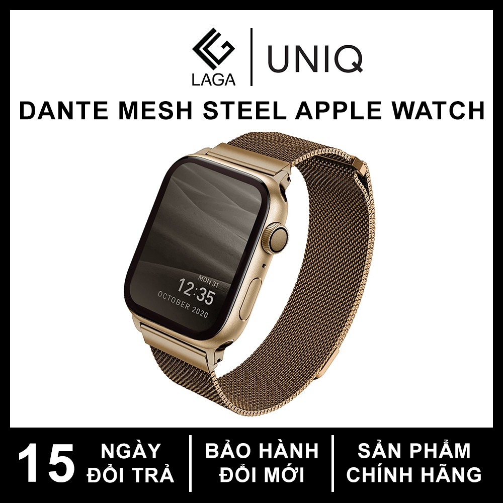 Dây Đeo UNIQ Dante Mesh Steel Strap Apple Watch 45mm / 41mm / 44mm / 42mm / 40mm / 38mm Series 4/5/6/SE