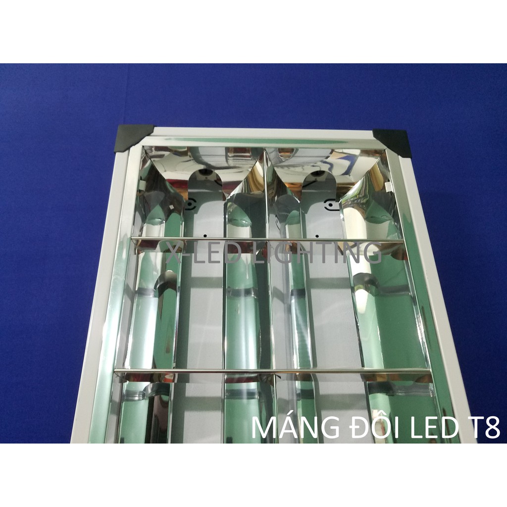 Máng đèn thả 1m2 - 2 bóng tuýp T8