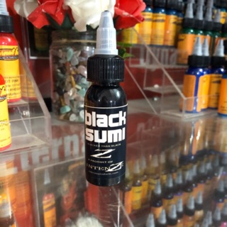 Mực xăm black sumi chai 30ml rót lẻ từ chai to