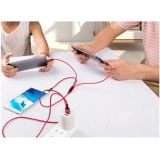 Dây cáp sạc 3 đầu đa năng Type C, Iphone, Android - Hàng nhập khẩu