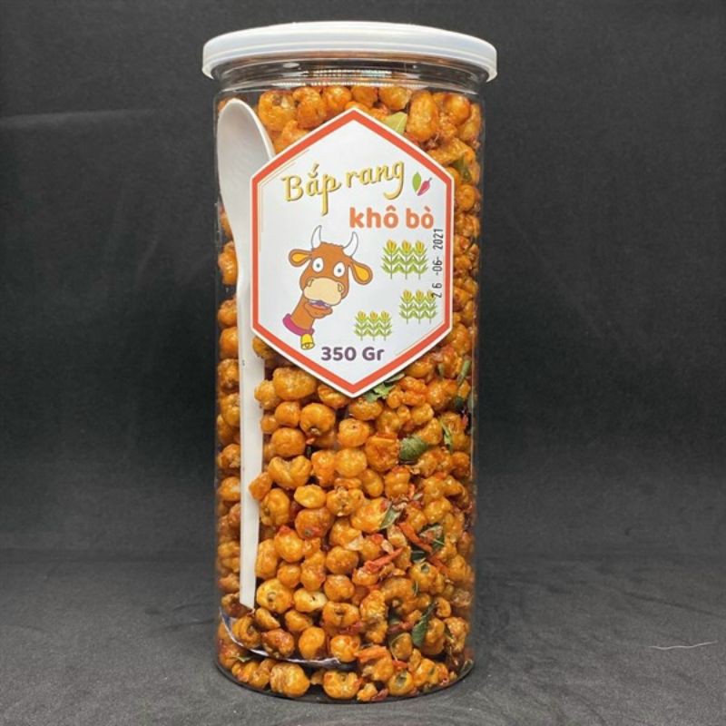 🤩Bắp rang khô bò (bắp bò) - Hũ PET s3 350gr