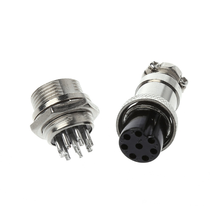 Đầu Nối Dây Điện Bằng Kim Loại 16mm 2 / 3 / 4 / 5 / 6 / 8 / 9 Pin Gx16