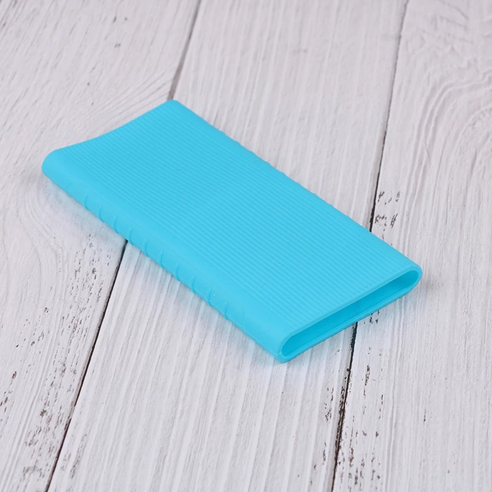 Vỏ bọc pin sạc dự phòng Xiaomi Power Bank 2 cổng USB 10000 mAh bằng silicon mềm chất lượng cao