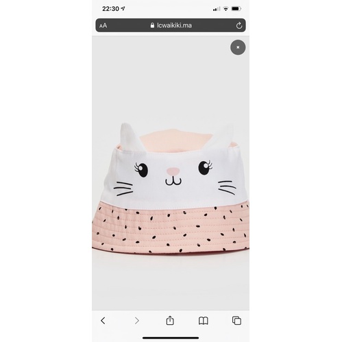 Nón Bucket Bé Gái Mèo Tai Nổi LCWaikiki