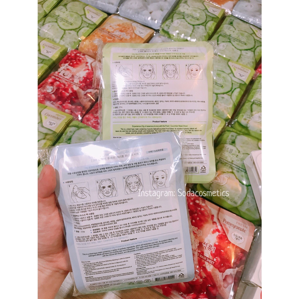 Mặt Nạ Dưỡng Da 3W Clinic Mask Sheet