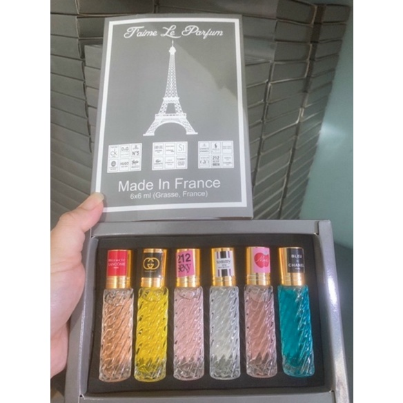 Set nước hoa tháp 6 chai 20ml
