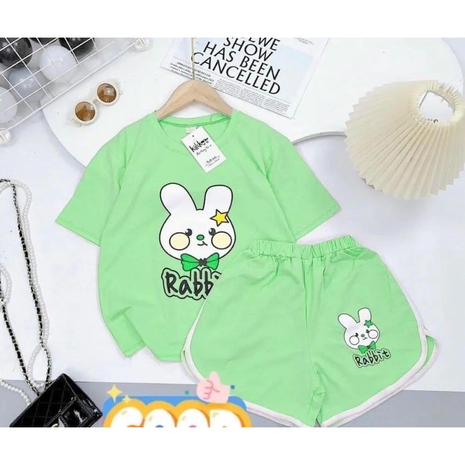 [HOTI] BỘ CỘC TAY THỎ CON CHẤT COTTON MỀM MÁT SIÊU ĐÁNG YÊU CHO BÉ 8-24KG. VIDEO THẬT, XƯỞNG MAY BIBO