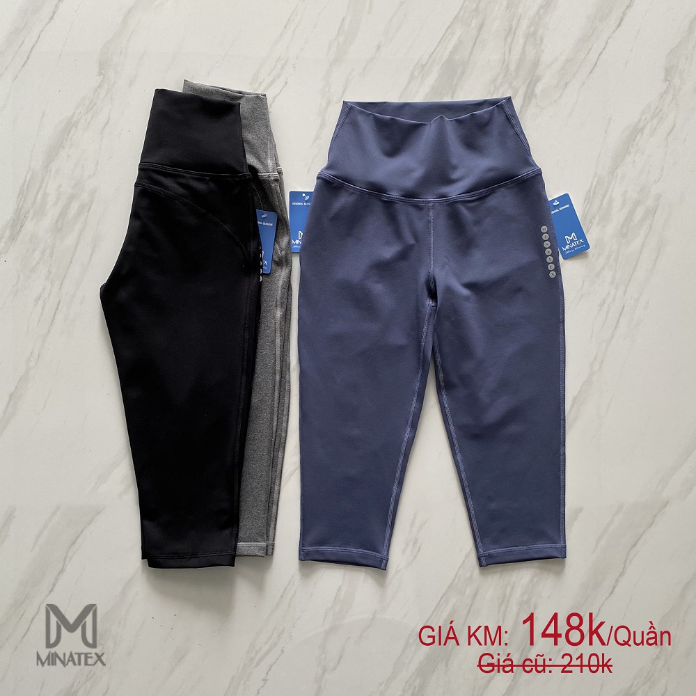 Quần lửng cạp cao tập gym yoga chạy bộ nâng mông tôn dáng chất lượng tiêu chuẩn hàng xuất khẩu