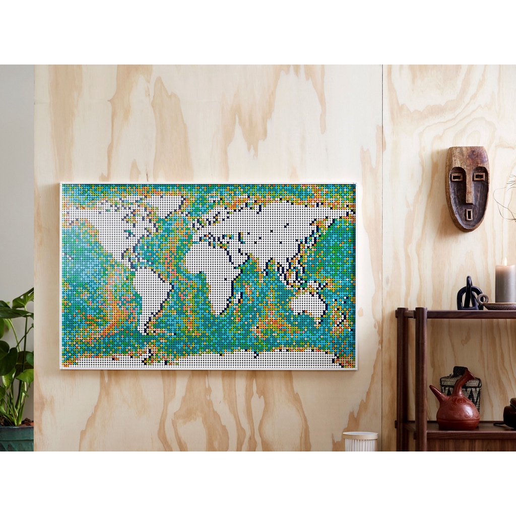 31203 Đồ chơi lắp ráp Iego Art Miscellaneous World Map - đồ chơi xếp hình