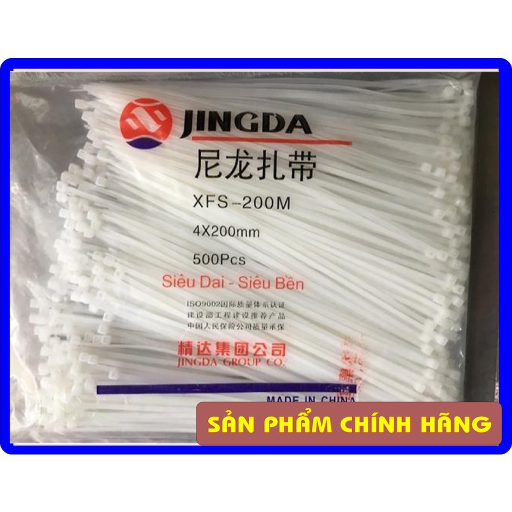 Bó 100 dây thít, Dây rút, Lạt nhựa JingDa