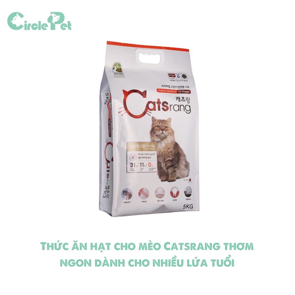 Thức Ăn Hạt Cho Mèo Catsrang Thơm Ngon Dành Cho Nhiều Lứa Tuổi Xuất Xứ Hàn Quốc - Circle Pet