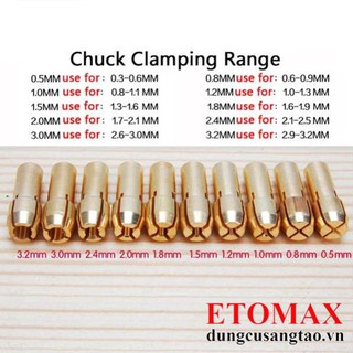 [SIÊU SALE] Bộ 10 đầu kẹp mũi khoan
