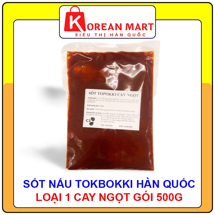 Sốt tokbokki Hàn quốc Loại 1 cay ngọt gói 500g