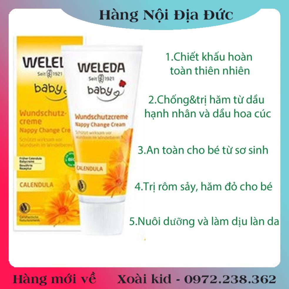 Kem chống hăm Weleda Đức hữu cơ CAO CẤP (chuẩn Đức) Organic BIO -Nội địa Đức Đủ Bill