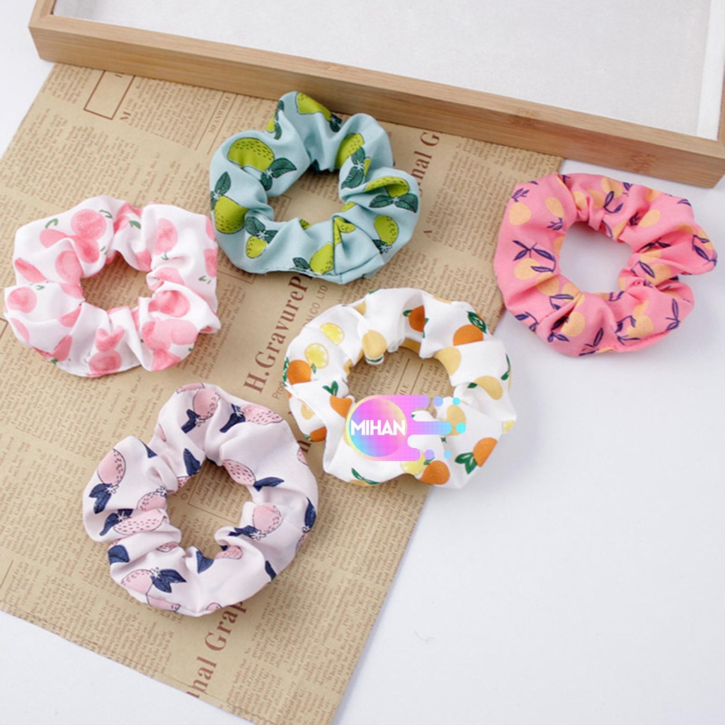Dây buộc tóc cao su co giãn hình trái cây dễ thương MIHAN1