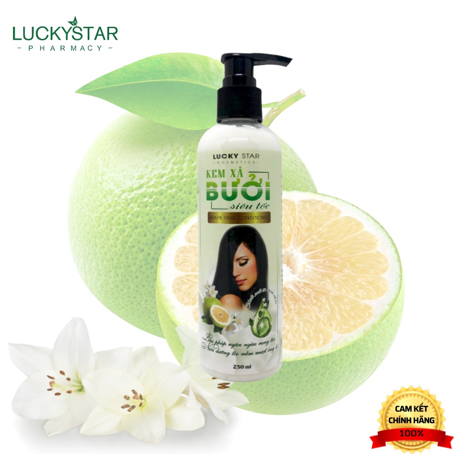 COMBO Dầu Gội Và Kem Xả Bưởi Lucky Star 250ml/500ml