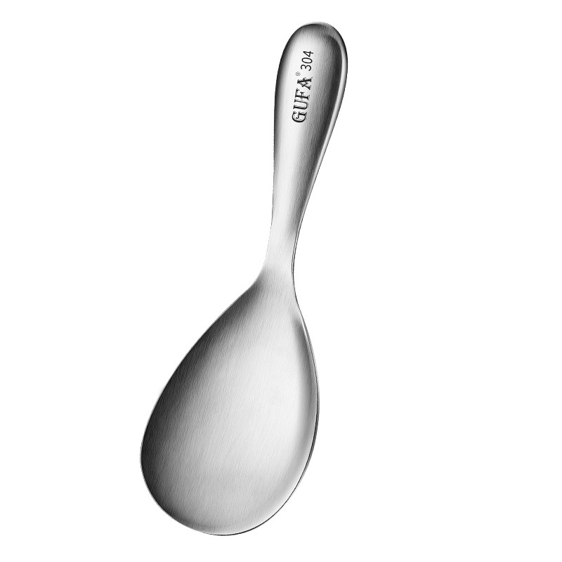 Muôi Xới Cơm Inox Làm bằng 304. thép không gỉ thìa cơm gia đình thìa cơm cán dài vật liệu tiếp xúc thực phẩm