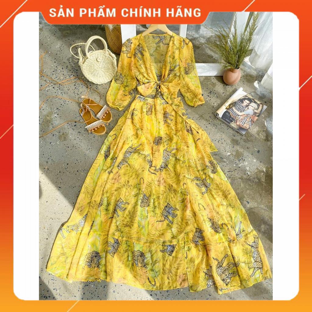 Đầm maxi dài đi biển, set váy maxi đẹp ba chi tiết hohit MSP19683 | BigBuy360 - bigbuy360.vn