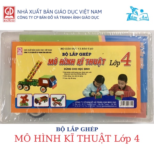 Bộ lắp ghép mô hình kĩ thuật lớp 4 - Bộ đồ dùng học tập - Nhà xuất bản giáo dục Việt Nam