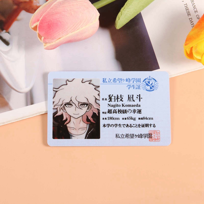 Thẻ ID Hình Nhân Vật Anime Danganronpa Cổ Điển