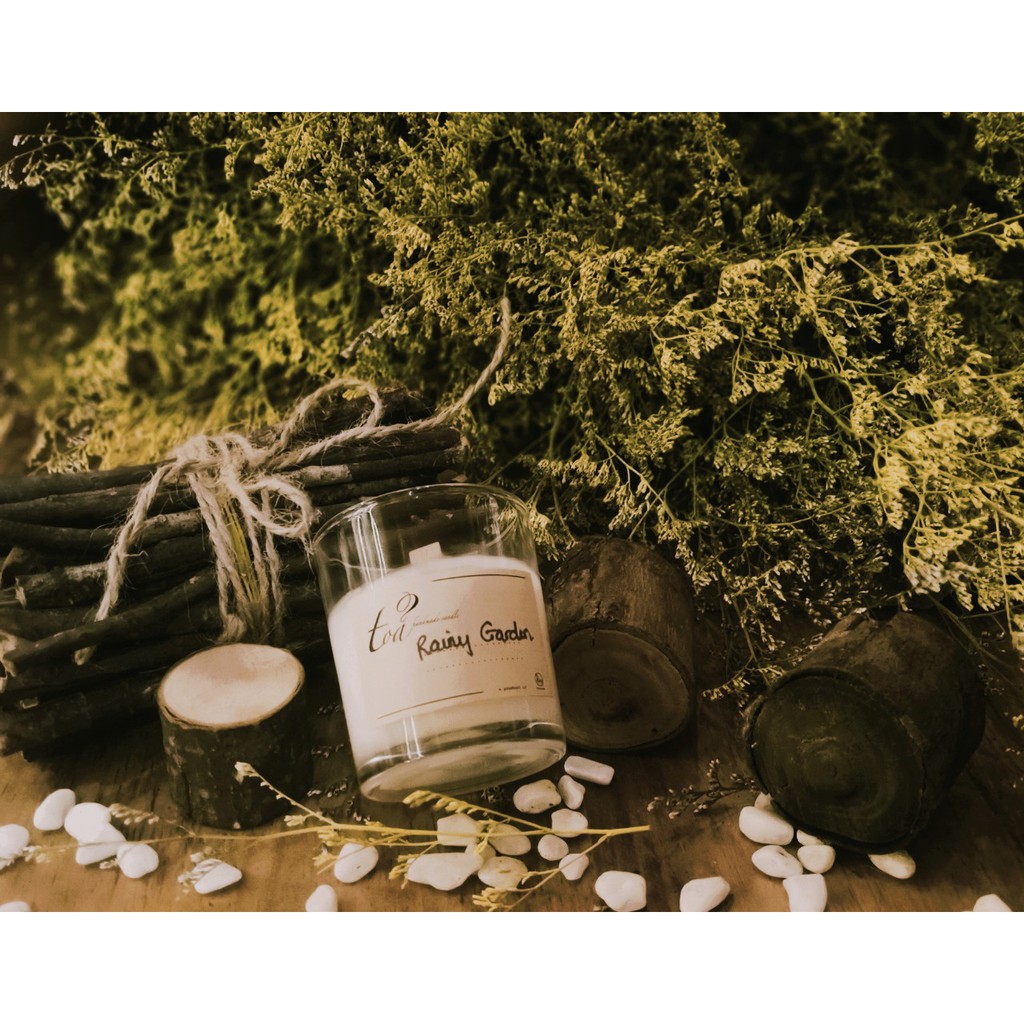 Nến concept Rainy Garden | Tỏa Handmade Candle