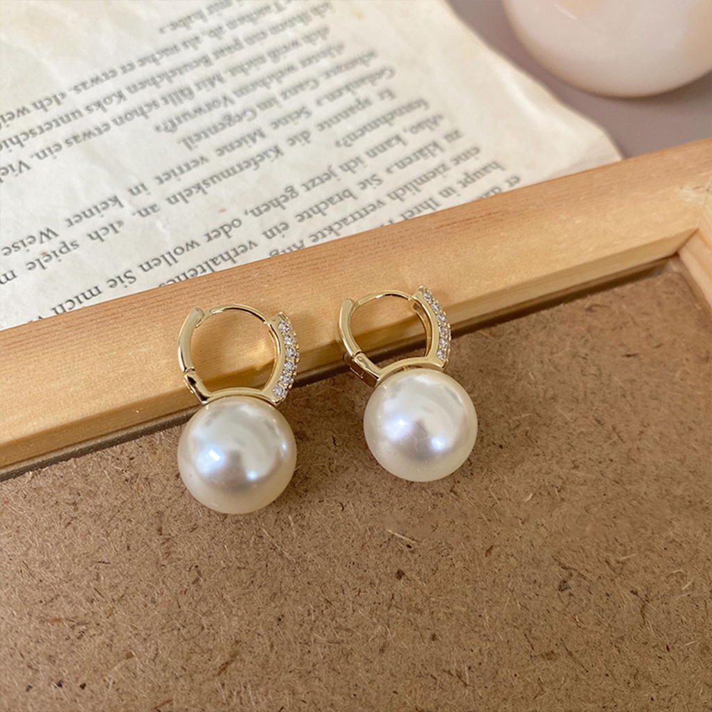 Chất Lượng Cao!Bông Tai Đính Đá Và Ngọc Trai Nhân Tạo Sang Trọng Phong Cách Hàn Quốc Thời Trang Cho Nữ 2022