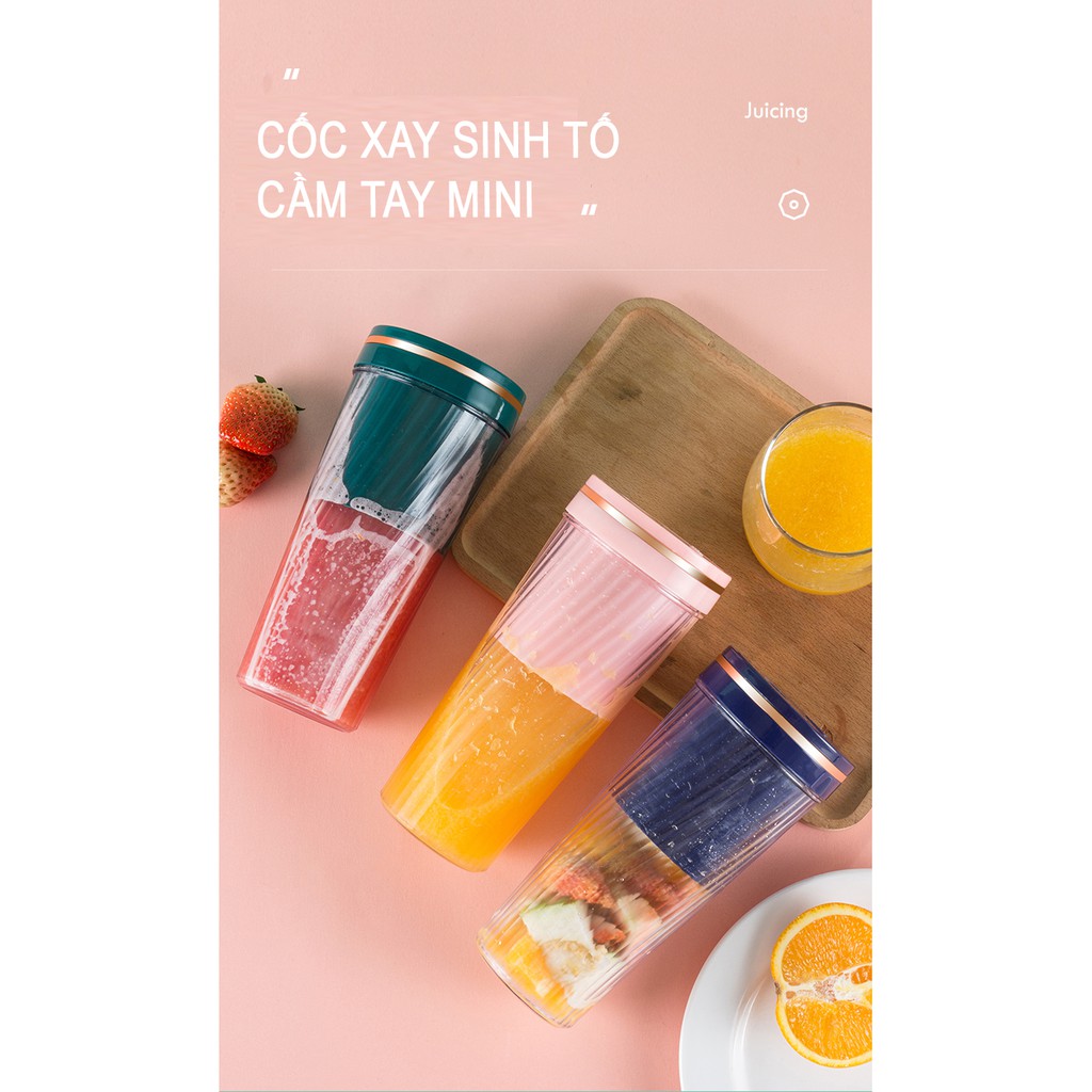 [ Thanh lý ] Máy xay sinh tố mini cầm tay đa năng JUICING CUP xay cực nhanh