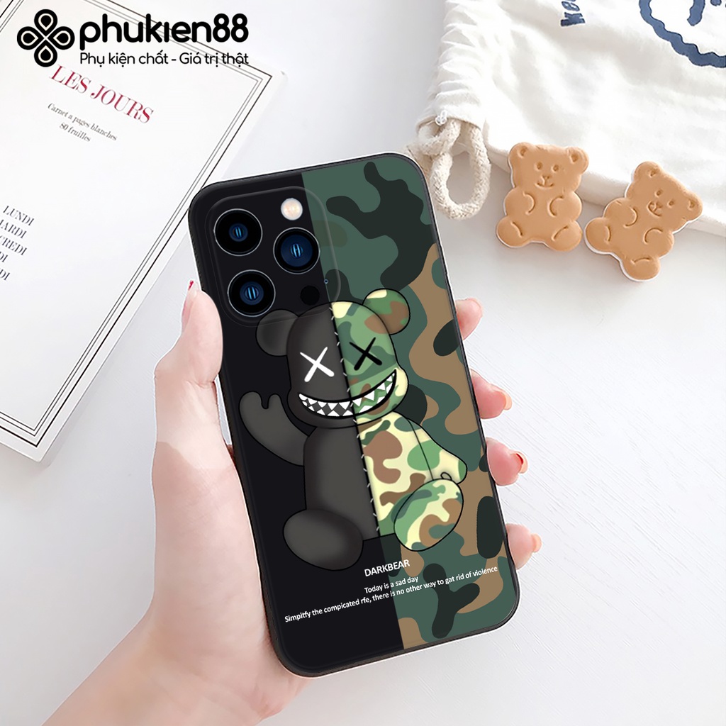 Ốp lưng ip Dark Kaw cạnh vuông 6/6plus/6s/6splus/7/7plus/8/8plus/x/xr/xs/11/12/13/pro/max/plus/promax