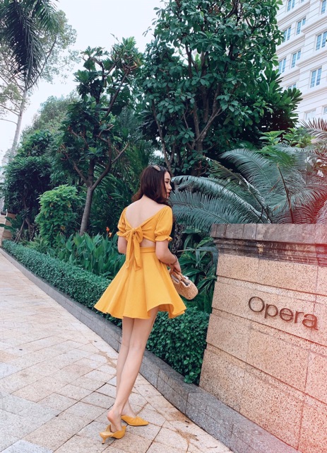 [Shop bigsize nữ] ĐẦM RÚT NGỰC HỞ LƯNG #bigsize 65-85kg - Shop Táo Đỏ Bigsize