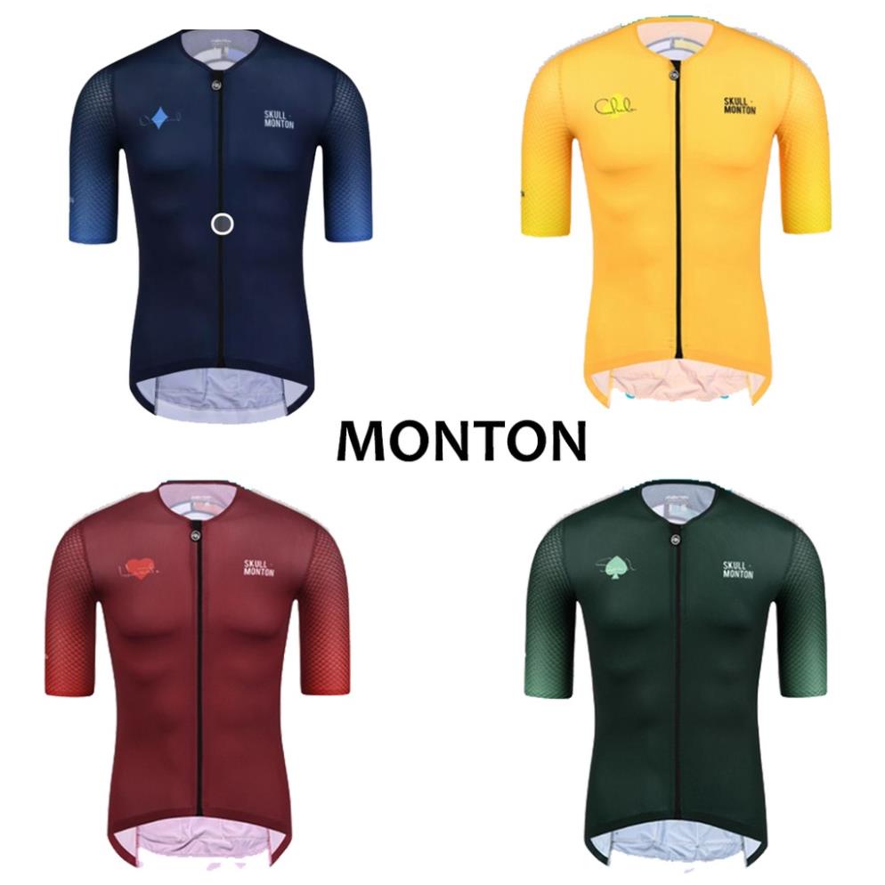 Áo đạp xe ngắn tay Monton nhiều màu cho dân thể thao, xe đạp 2022